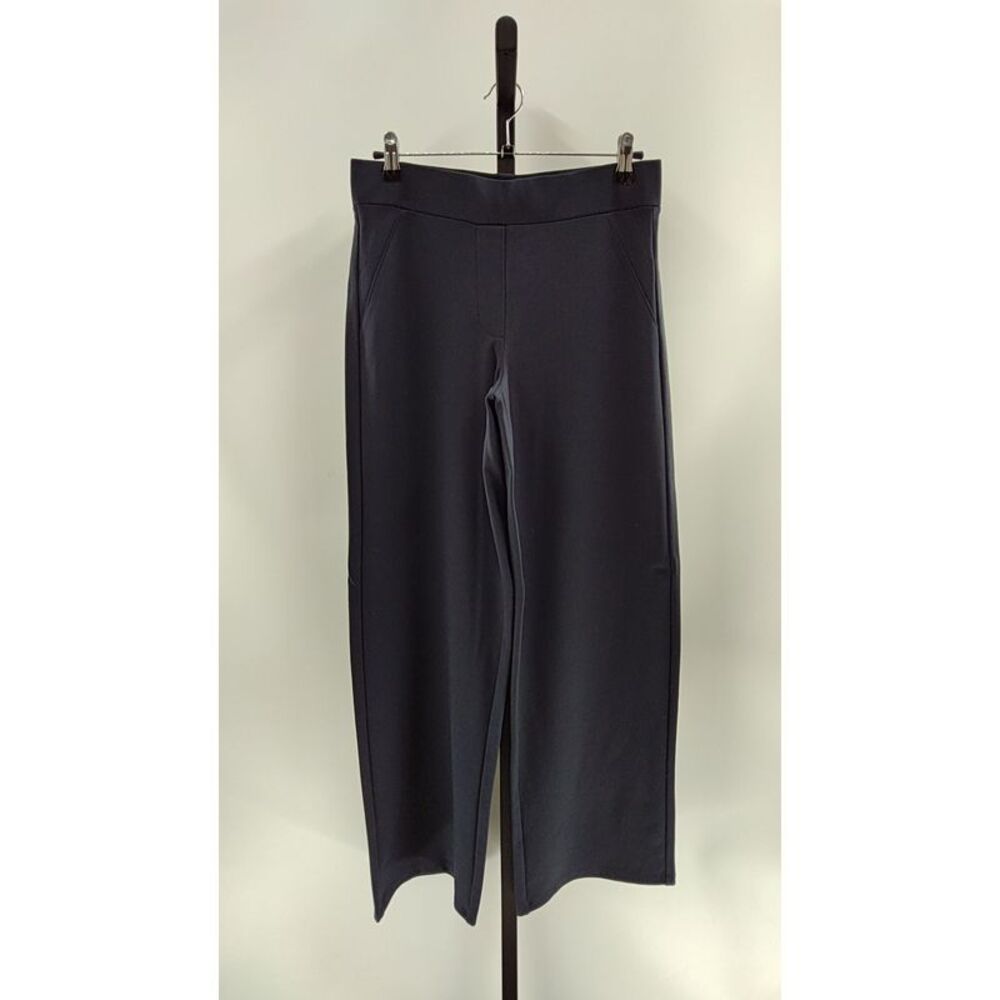Quince Women Ultra-Stretch Ponte Wide Leg Pants Navy M